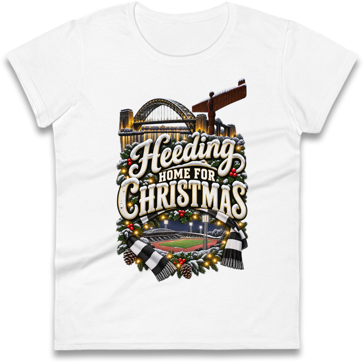 Gateshead Christmas Ladies T-Shirt