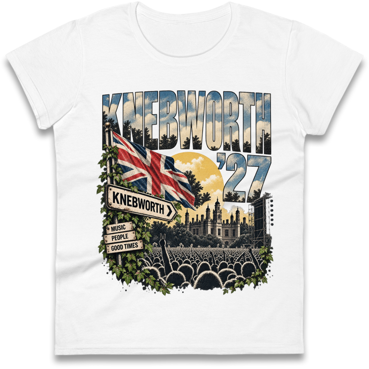 Oasis Knebworth Live '27 Ladies T-Shirt