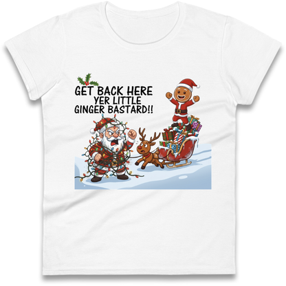 santa joke graphic Ladies T-Shirt
