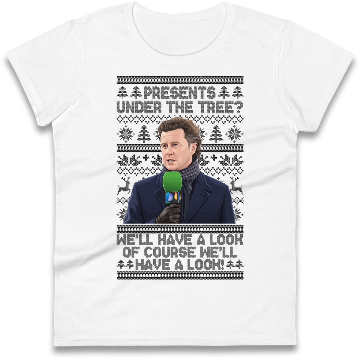Steve Mcmanaman Christmas Ladies T-Shirt