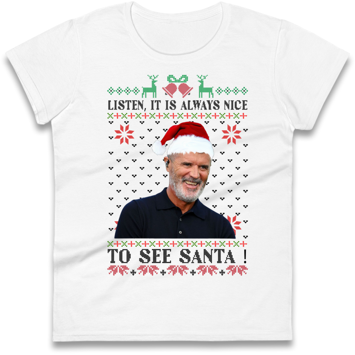 Roy Keane Christmas Ladies T-Shirt