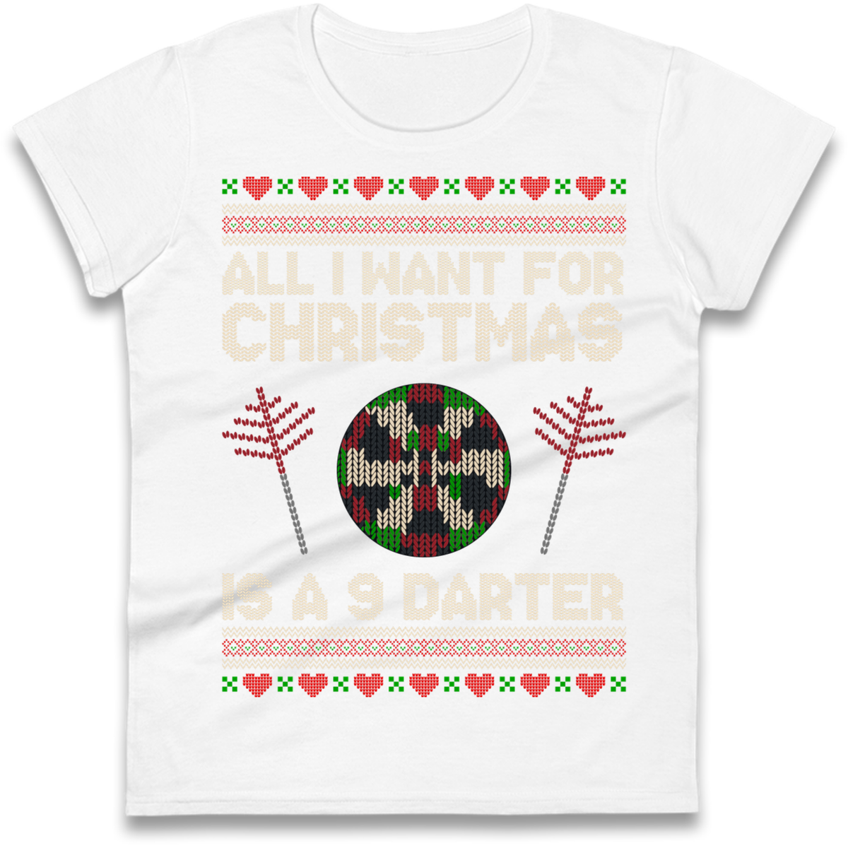 Festive Darts Outfit Ladies T-Shirt