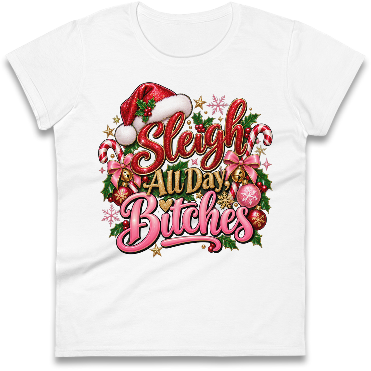 Womens Christmas Ladies T-Shirt