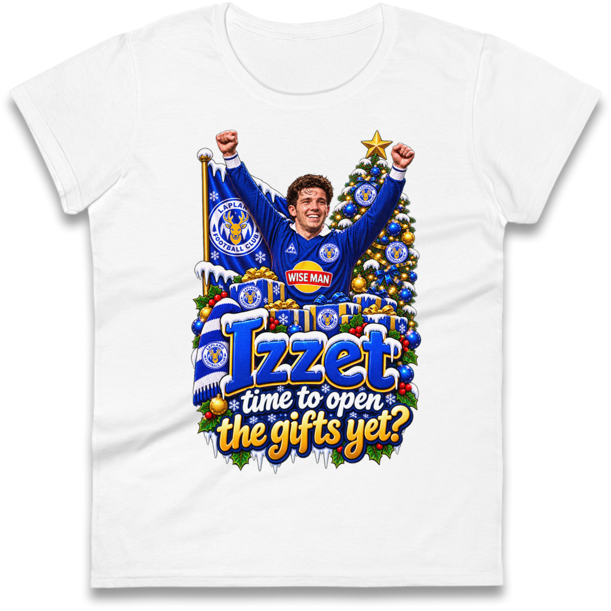 Leicester City Football Christmas Ladies T-Shirt