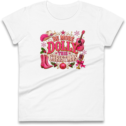 Dolly Parton Christmas Ladies T-Shirt