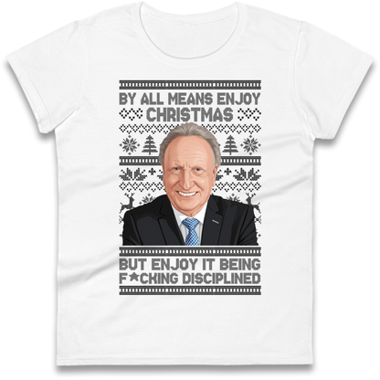 Neil Warnock Christmas Ladies T-Shirt