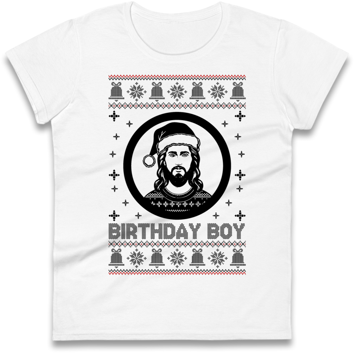 Jesus Birthday Christmas Ladies T-Shirt