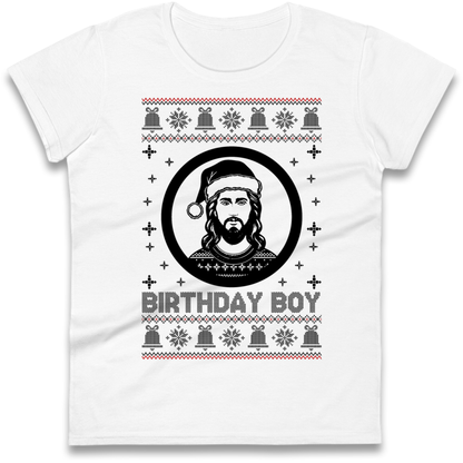 Jesus Birthday Christmas Ladies T-Shirt