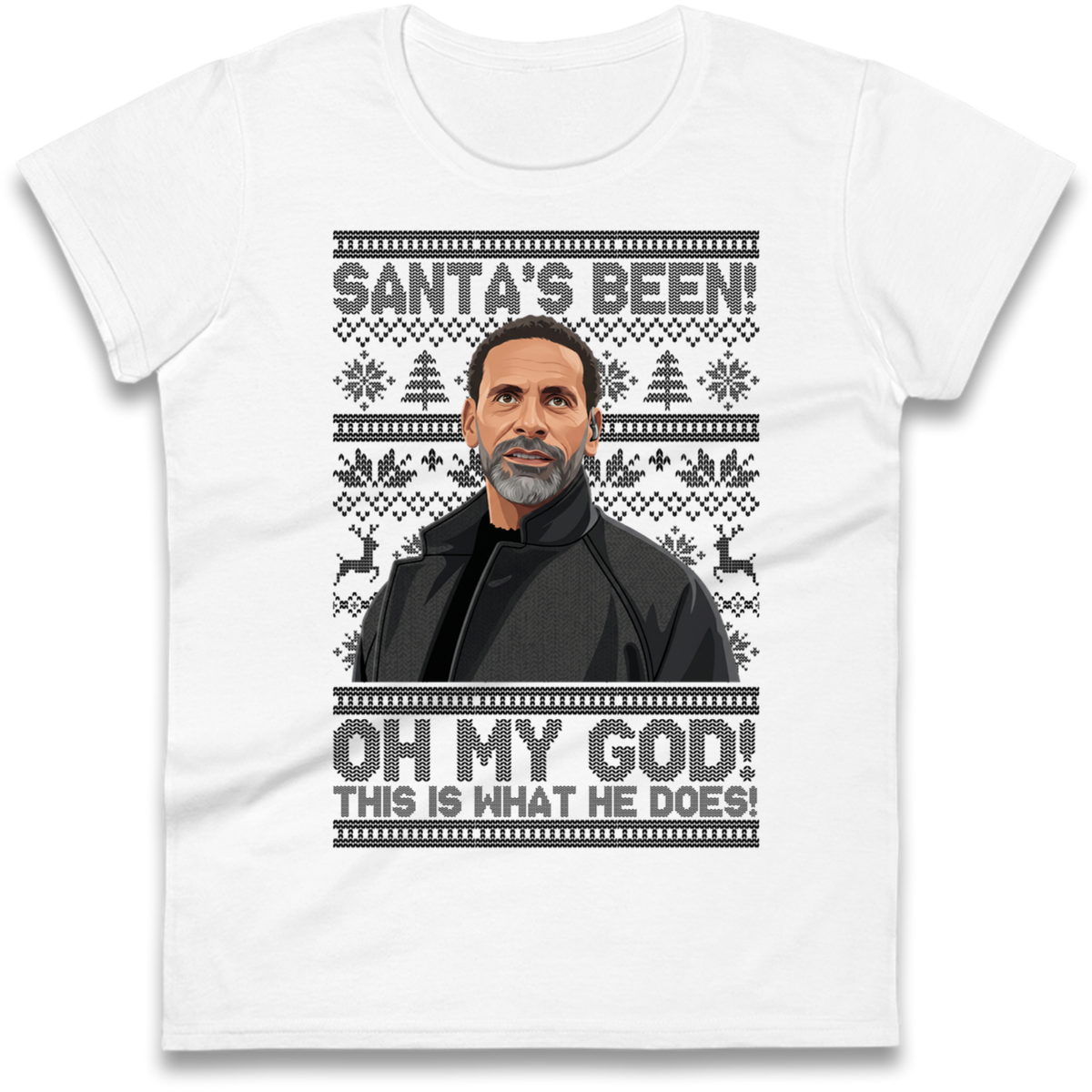 Steve Rio Ferdinand Christmas Ladies T-Shirt