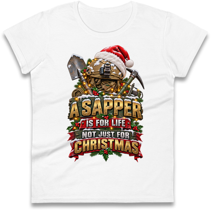 Royal Engineers Sappers Christmas Ladies T-Shirt