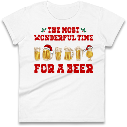Festive Pint Graphic Ladies T-Shirt