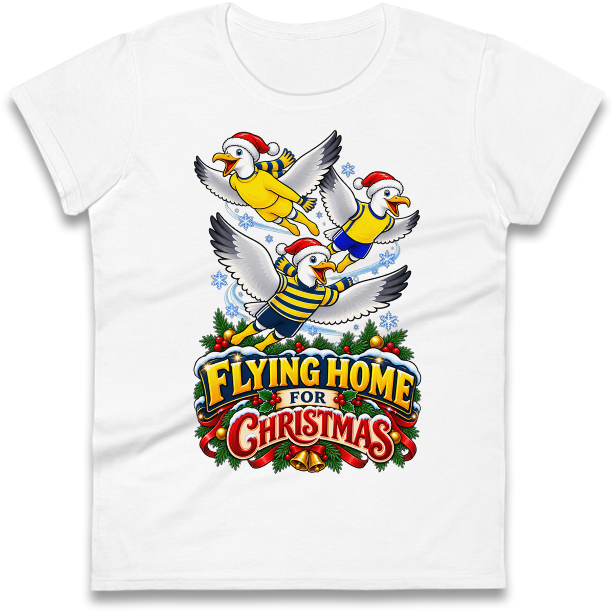 Torquay United Christmas Ladies T-Shirt