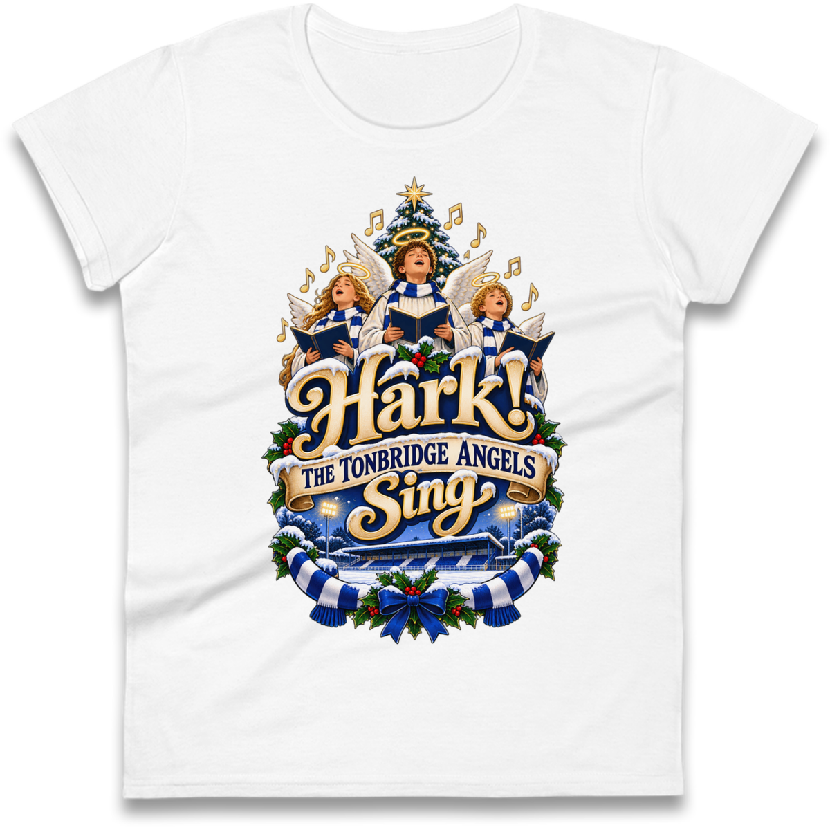 Tonbridge Angels Christmas Ladies T-Shirt