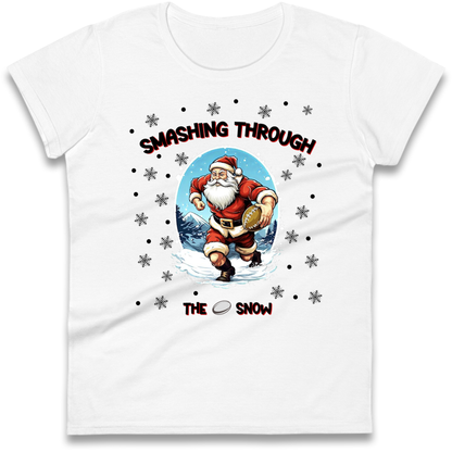 Rugby Santa Clothing Ladies T-Shirt
