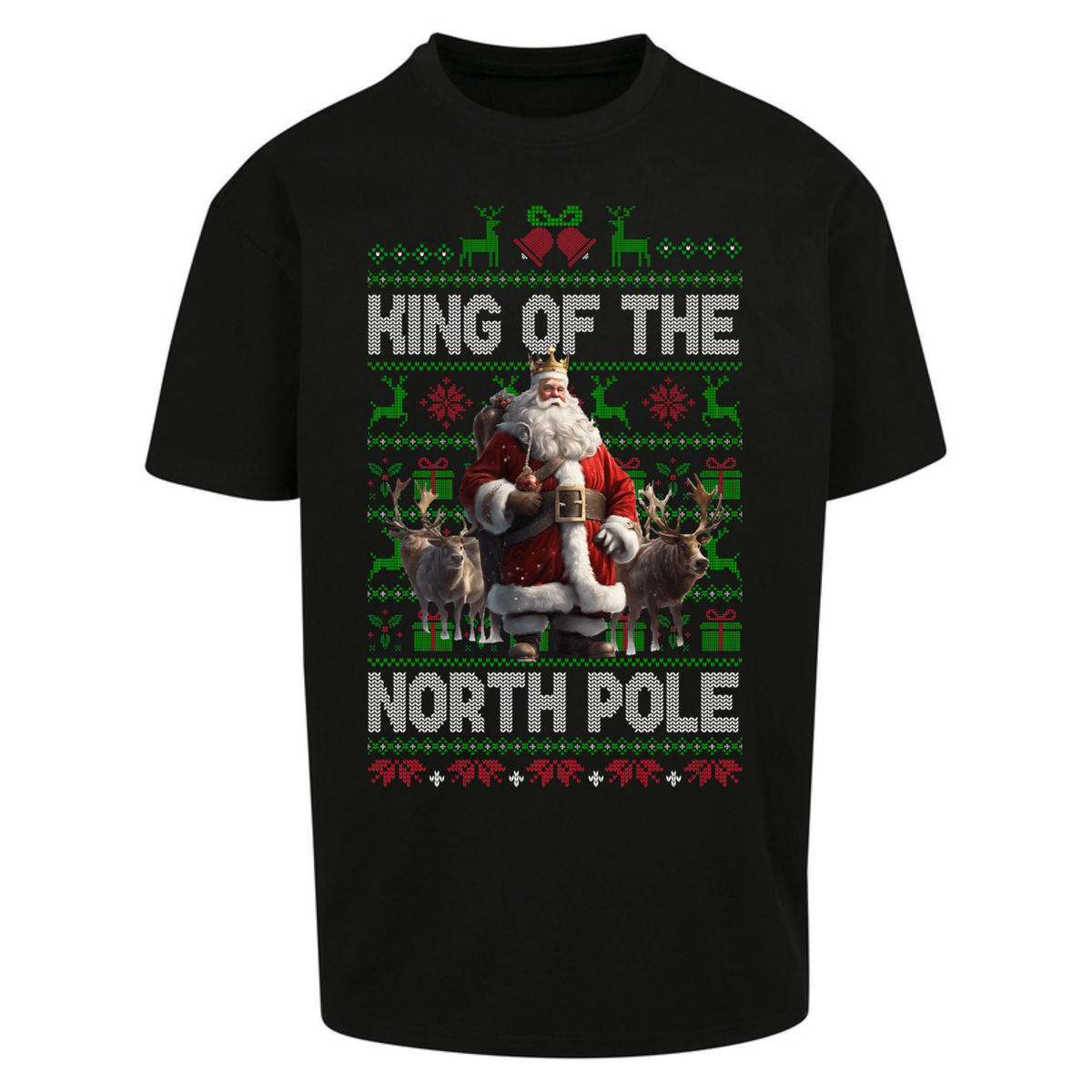 King Santa Christmas Oversized T-Shirt