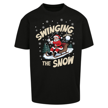 Christmas Golf Oversized T-Shirt