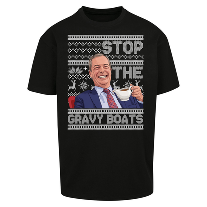 Satirical Festive Top Oversized T-Shirt