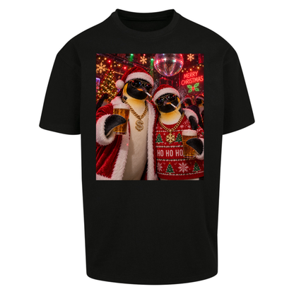 Penguin Christmas Oversized T-Shirt