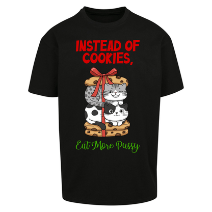 Cheeky Cat Slogan Oversized T-Shirt