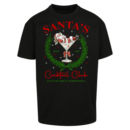 Cocktail Lover Christmas Oversized T-Shirt