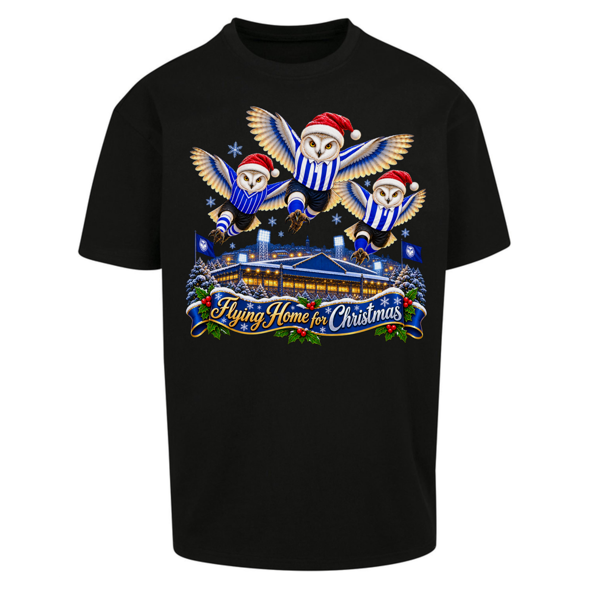 Sheff Wed Christmas Oversized T-Shirt