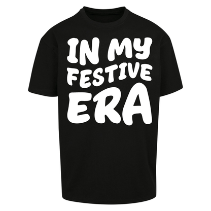 Modern Christmas Slogan Oversized T-Shirt