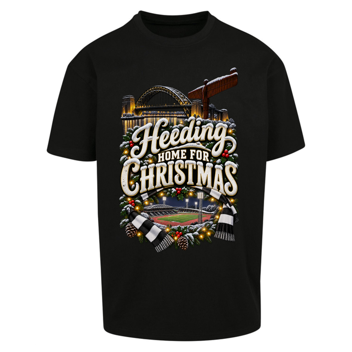 Gateshead Christmas Oversized T-Shirt