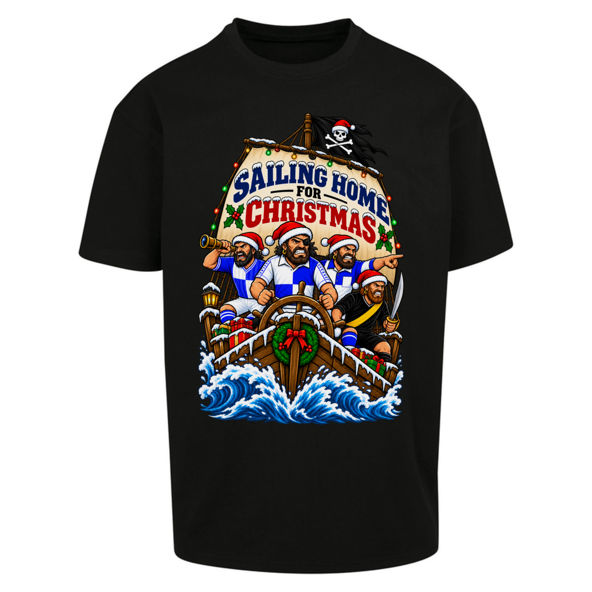 Bristol Rovers Christmas Oversized T-Shirt