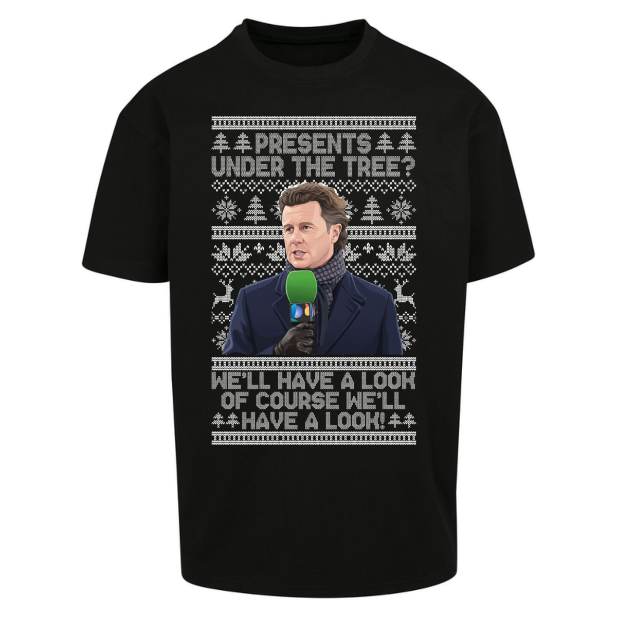 Steve Mcmanaman Christmas Oversized T-Shirt