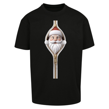 Santa Face Novelty Oversized T-Shirt