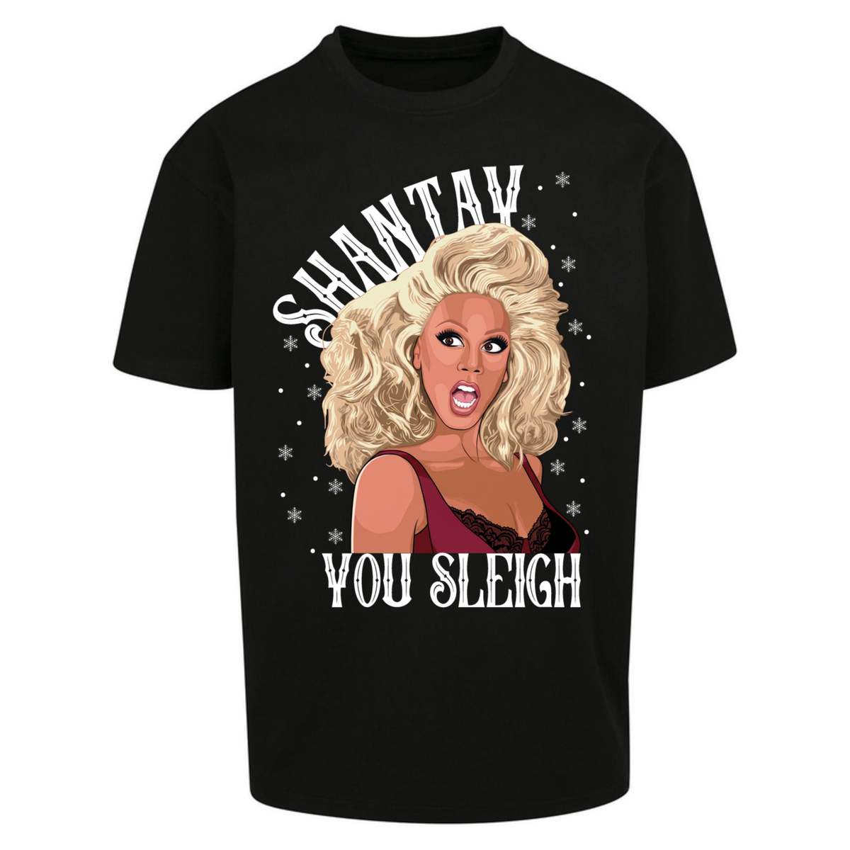 drag christmas clothing Oversized T-Shirt