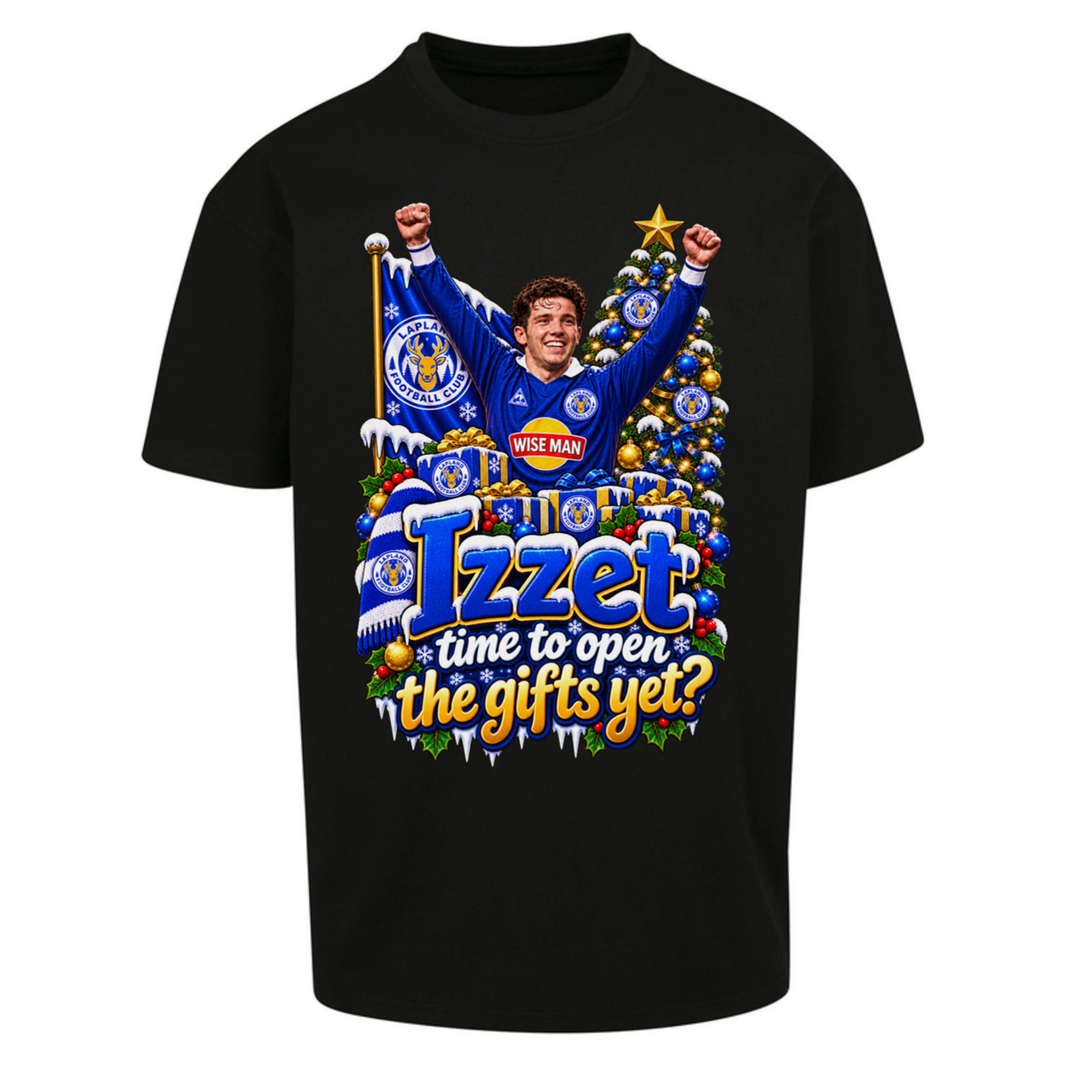 Leicester City Football Christmas Oversized T-Shirt