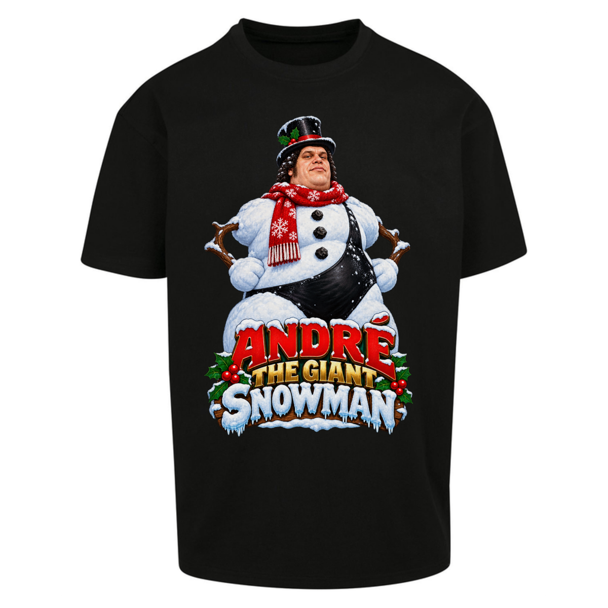 Andre The Giant Christmas Oversized T-Shirt