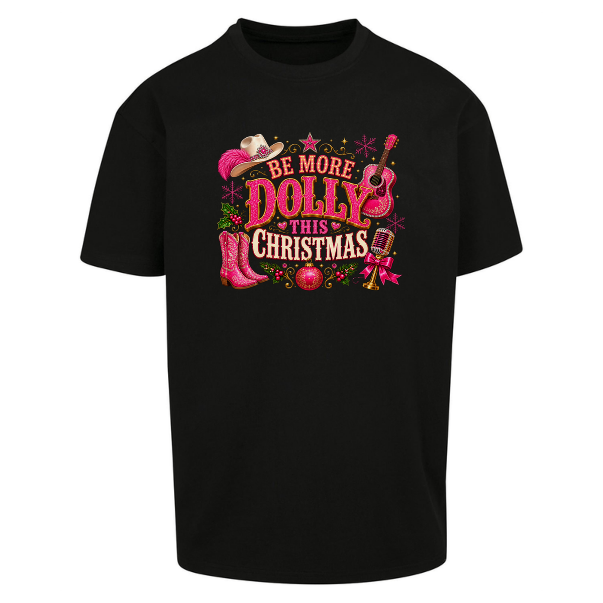 Dolly Parton Christmas Oversized T-Shirt