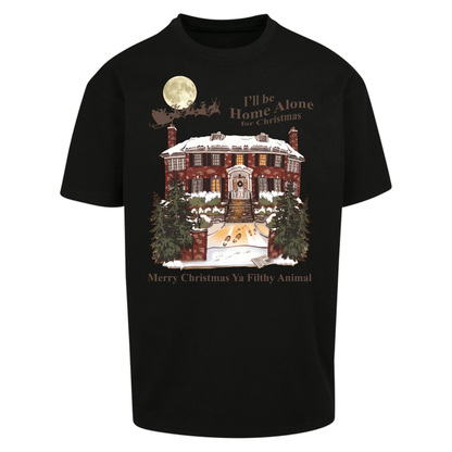 Home Alone Festive Christmas Oversized T-Shirt