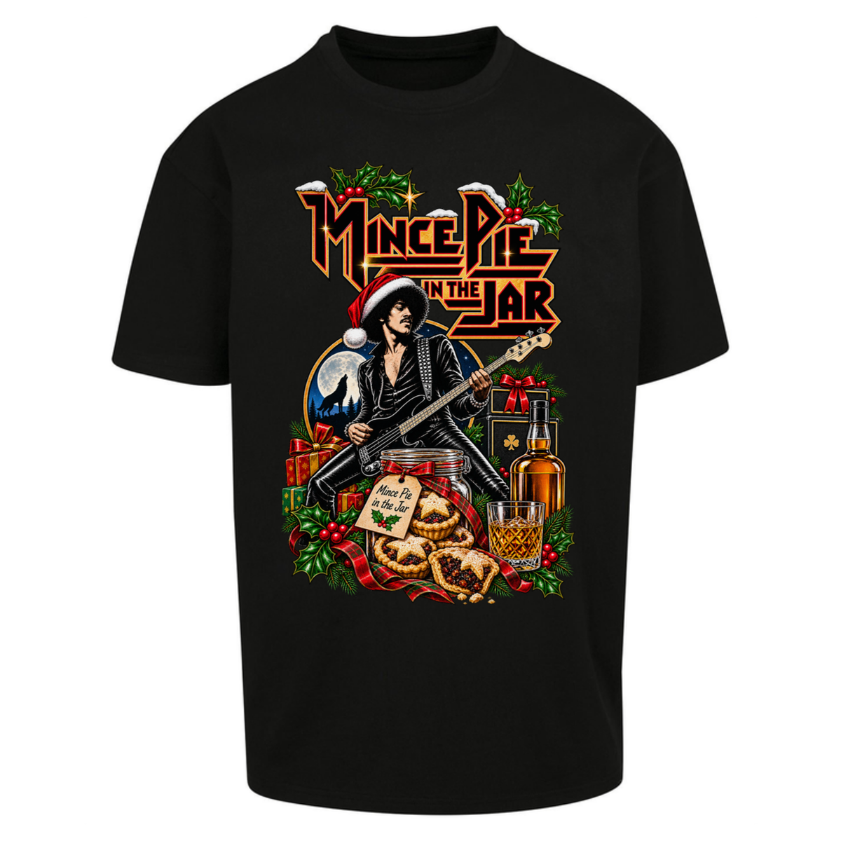 Thin Lizzy Christmas Oversized T-Shirt