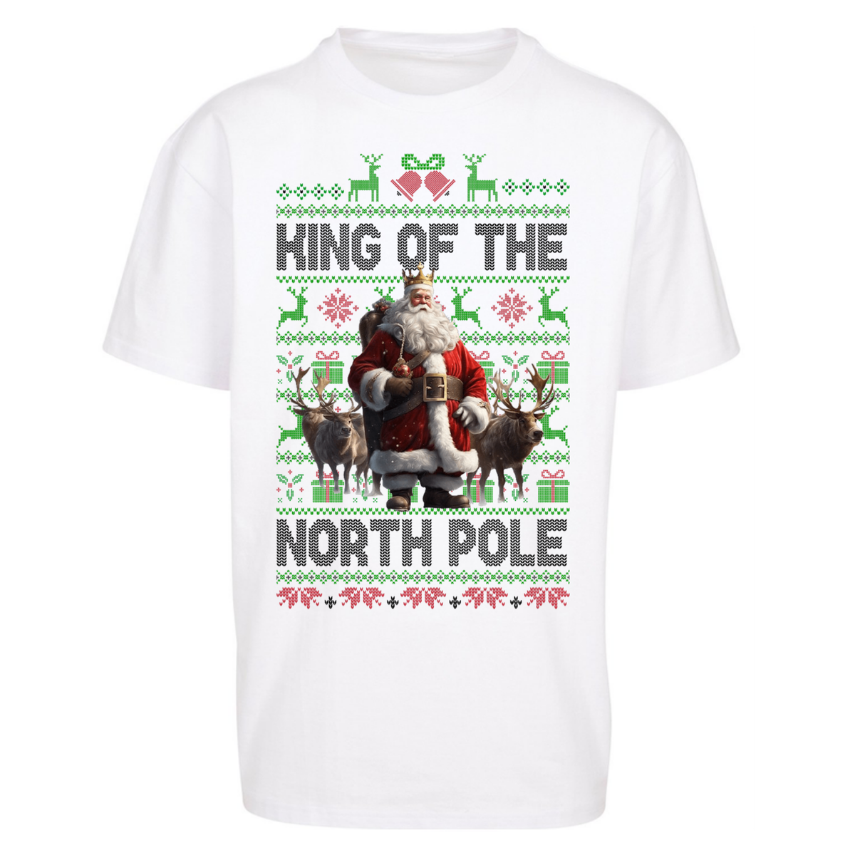 King Santa Christmas Oversized T-Shirt