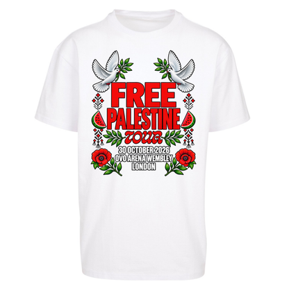 Macklemore and Friends Free Palestine Tour London Oversized T-Shirt