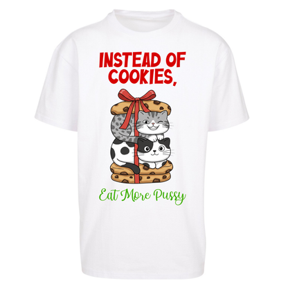 Cheeky Cat Slogan Oversized T-Shirt