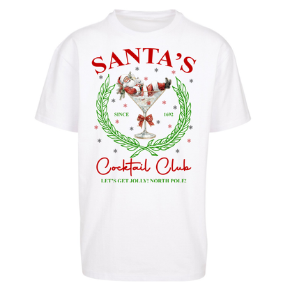 Cocktail Lover Christmas Oversized T-Shirt