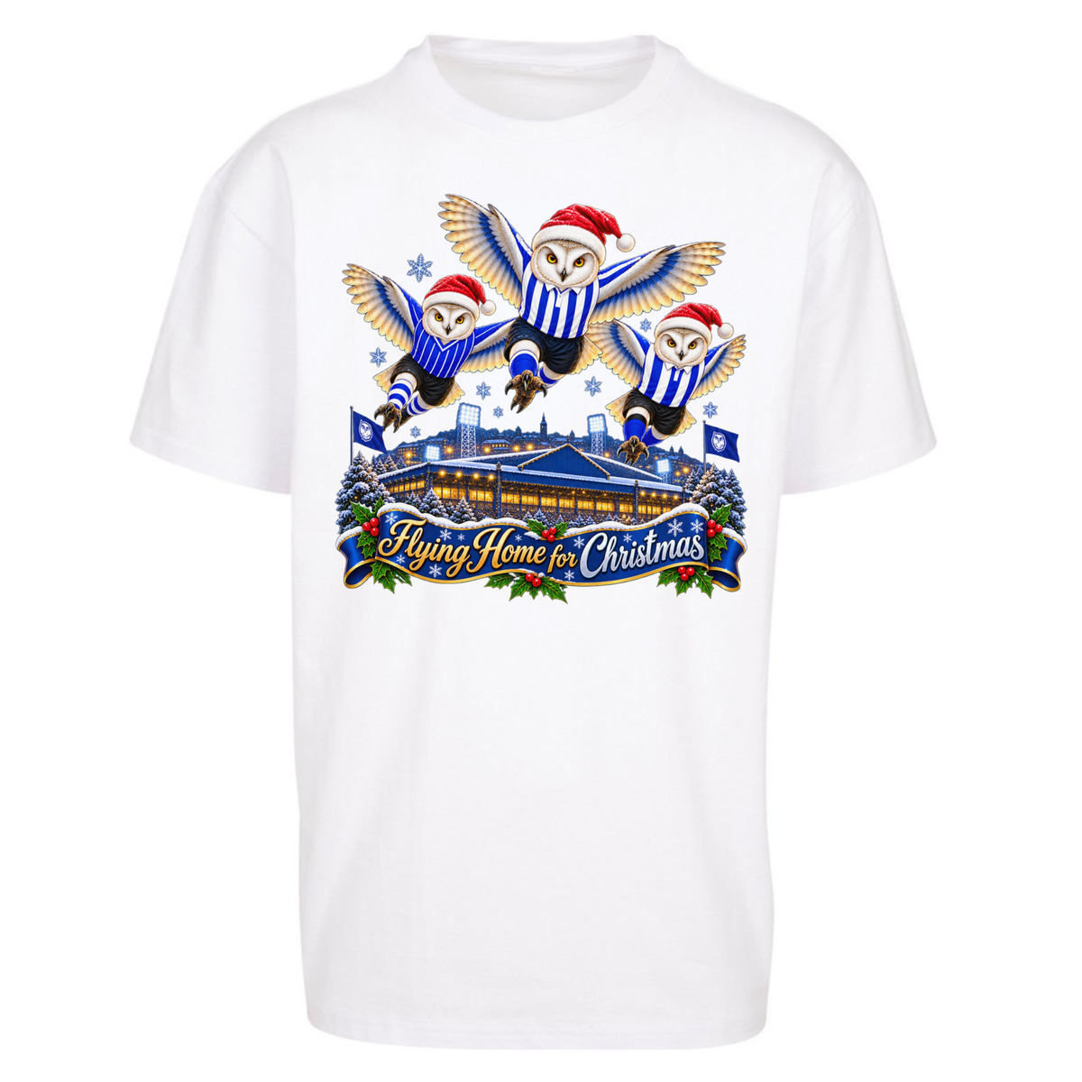 Sheff Wed Christmas Oversized T-Shirt