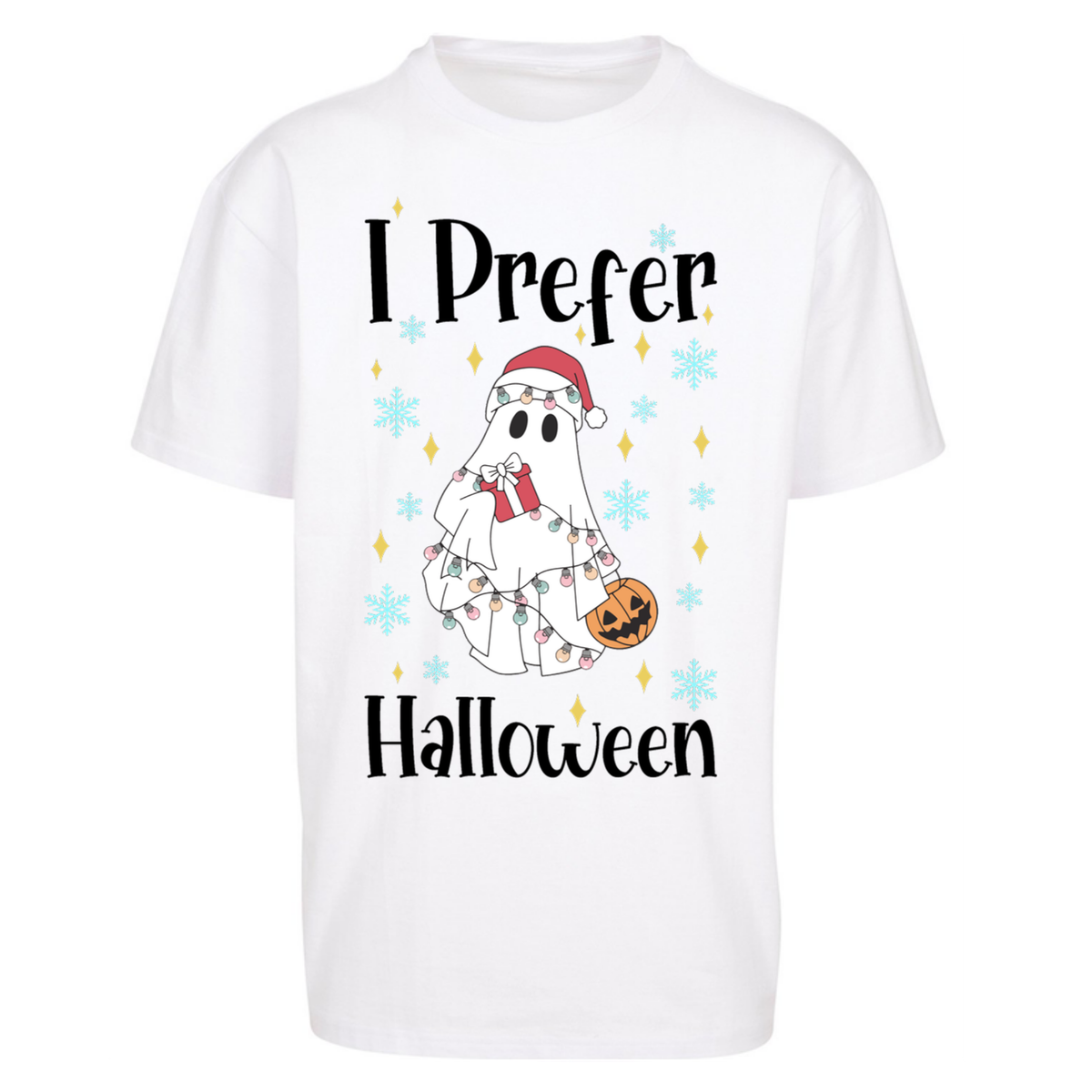 Halloween Christmas Crossover Oversized T-Shirt