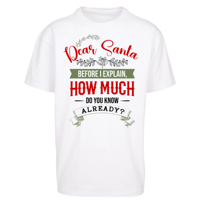 naughty christmas outfit Oversized T-Shirt