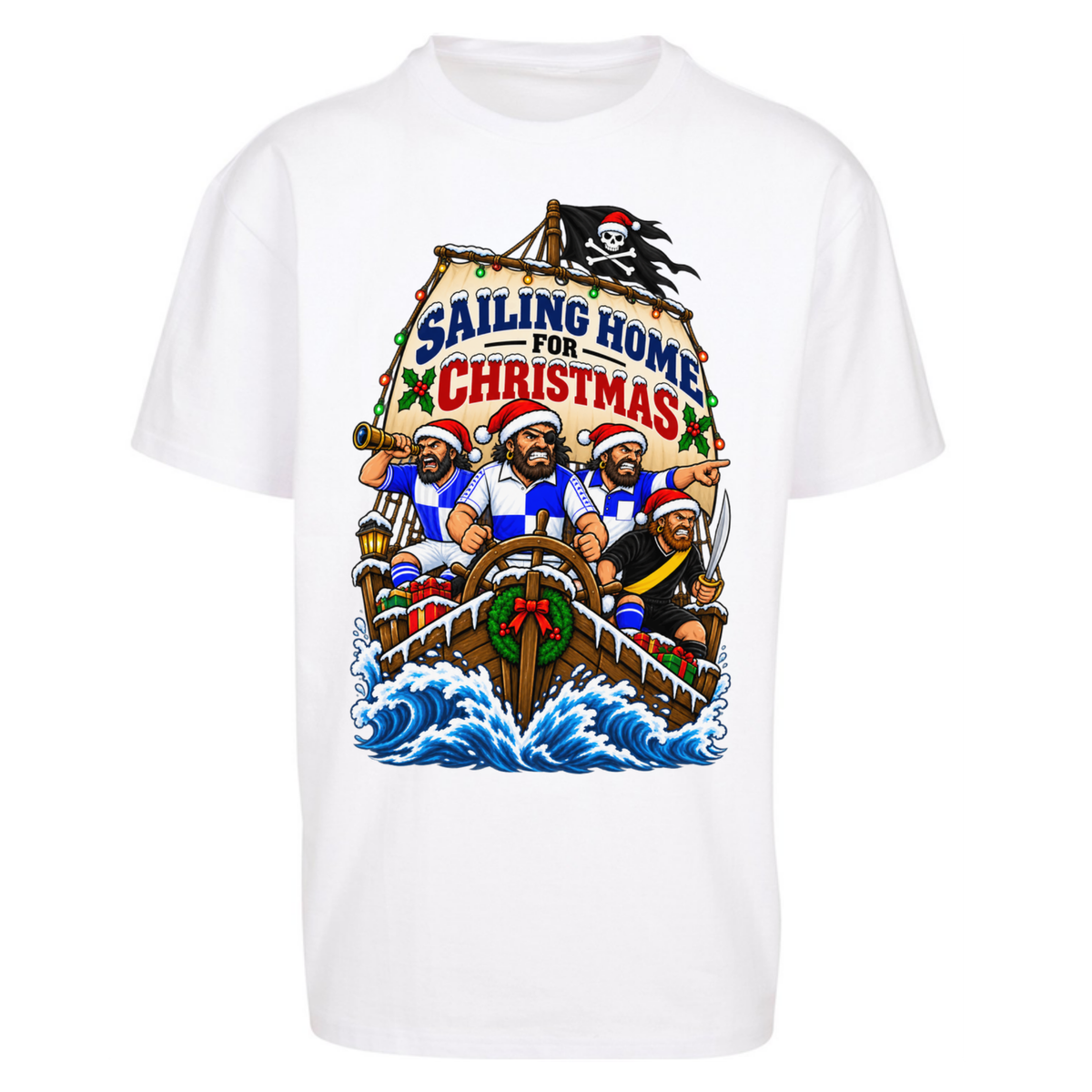 Bristol Rovers Christmas Oversized T-Shirt