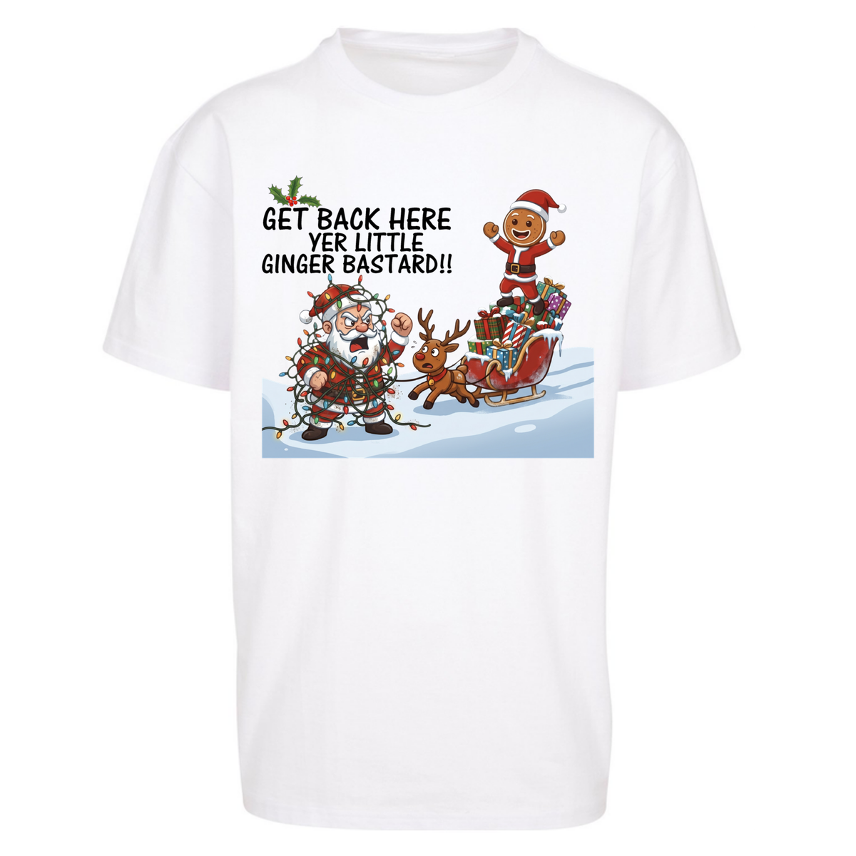 santa joke graphic Oversized T-Shirt