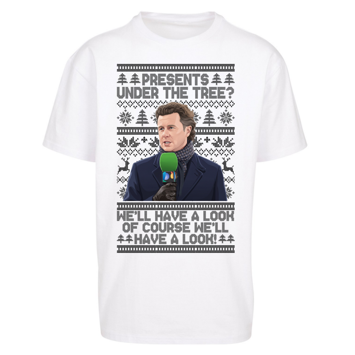Steve Mcmanaman Christmas Oversized T-Shirt