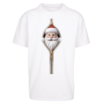 Santa Face Novelty Oversized T-Shirt