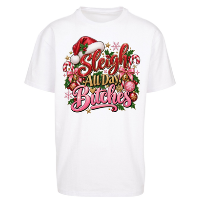 Womens Christmas Oversized T-Shirt