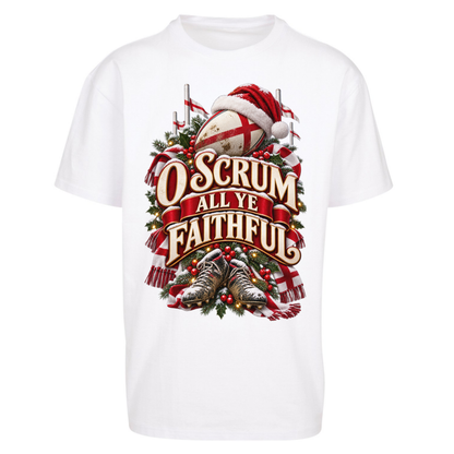 England Rugby Christmas Oversized T-Shirt