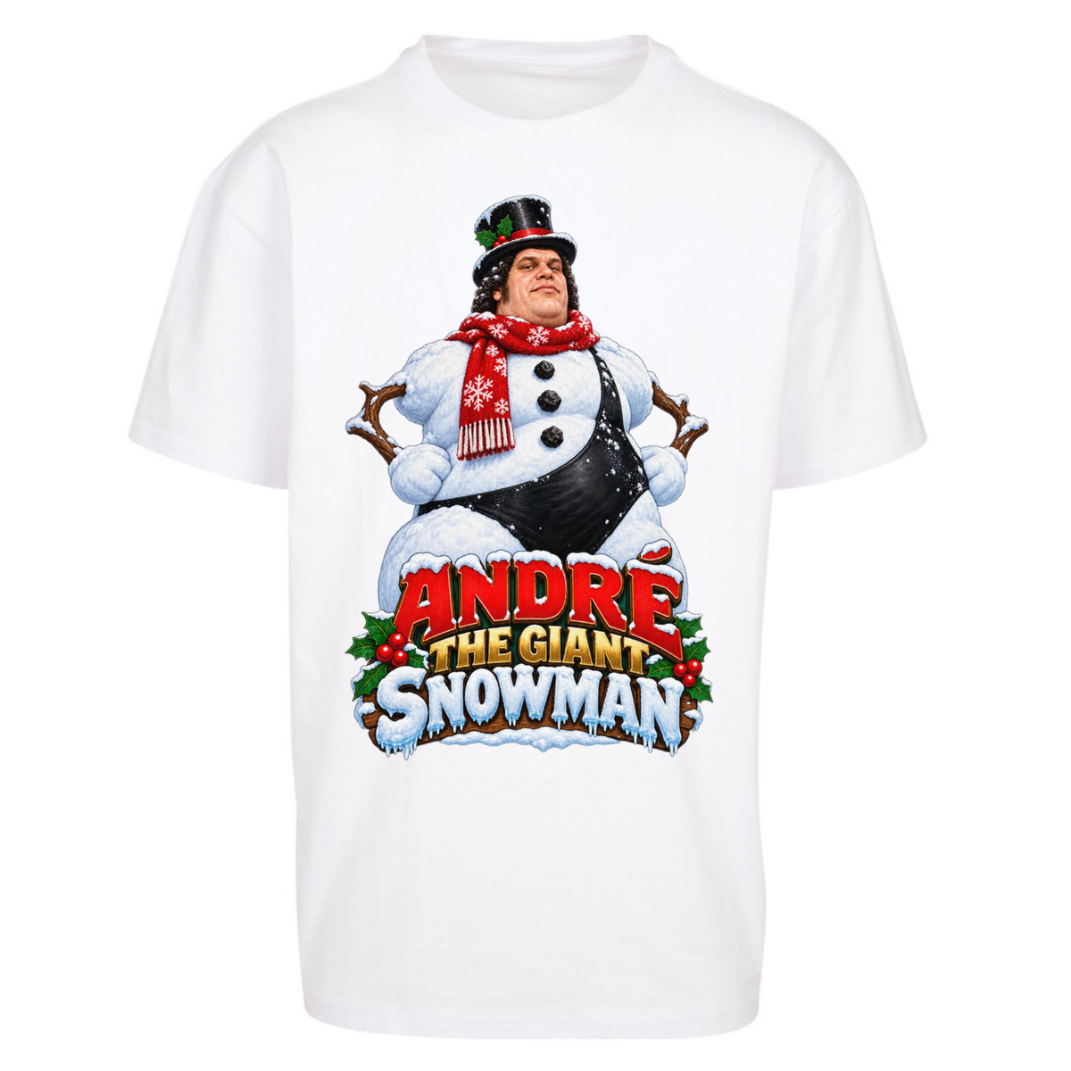 Andre The Giant Christmas Oversized T-Shirt